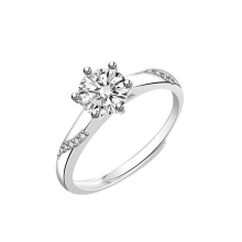 Ready to Ship High Quality Silver Ring Engagement Adjustable Ring for Couple